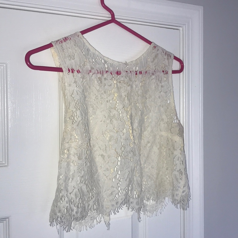 Lace crop top